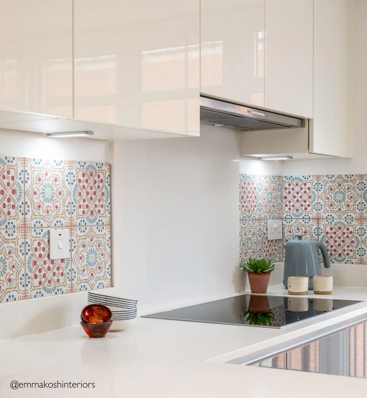 Nina Campbell Ronda Coral Aqua Porcelain Tile - Image 6