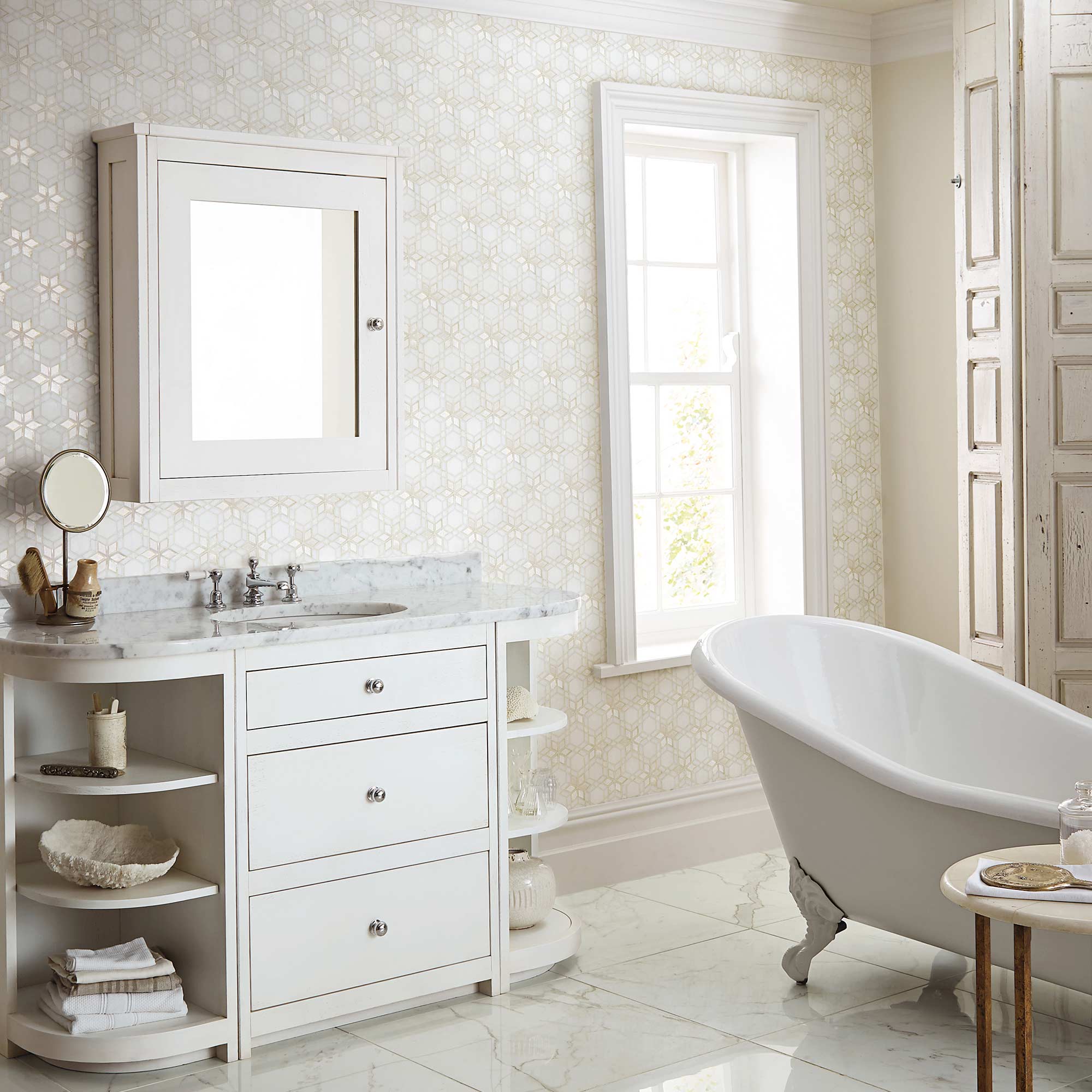 North Beach Montgomery Marble Effect Tile 60 x 60 - Image 4