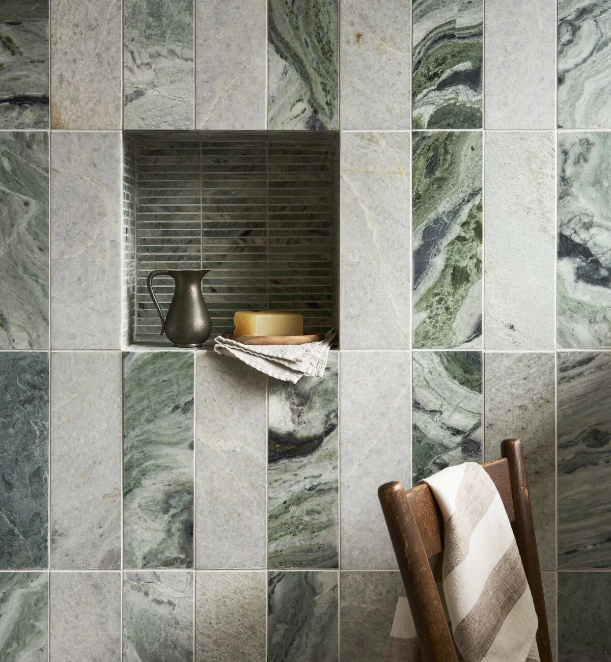 Seaspray Green Marble Tile 10x30 - Image 12