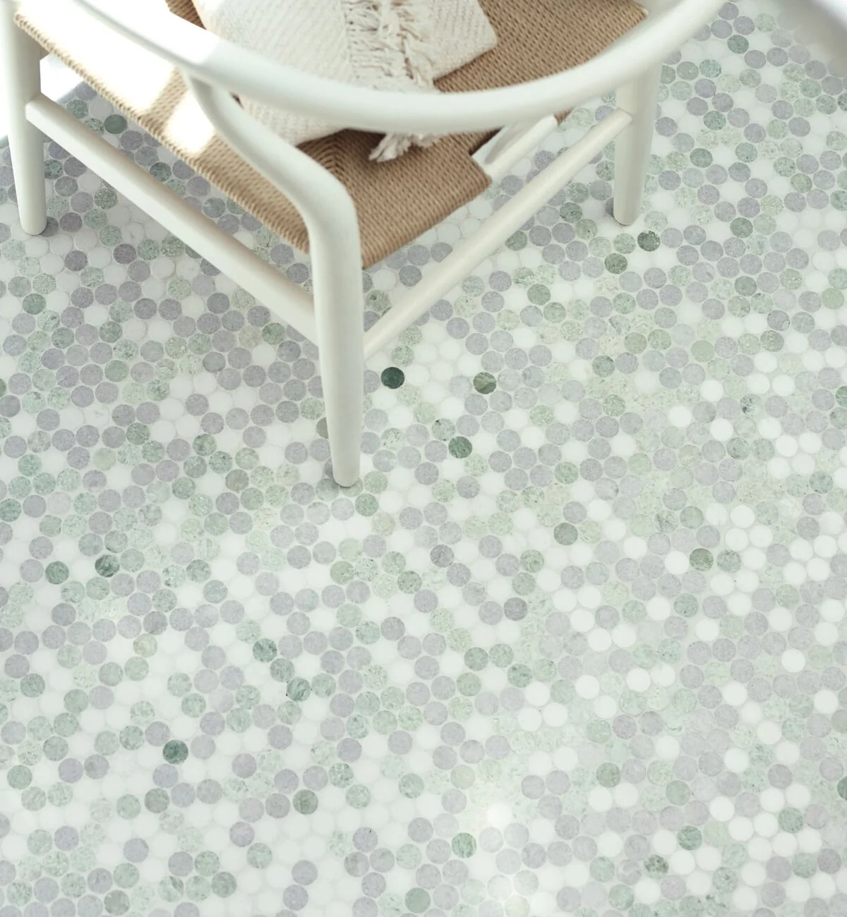 North Haven Penny Marble Mosaic Tile - Image 2