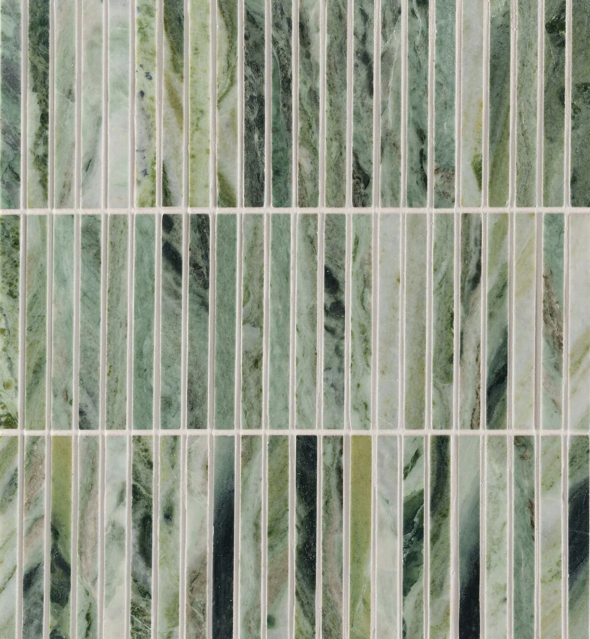 Seaspray Green Stacked Marble Mosaic