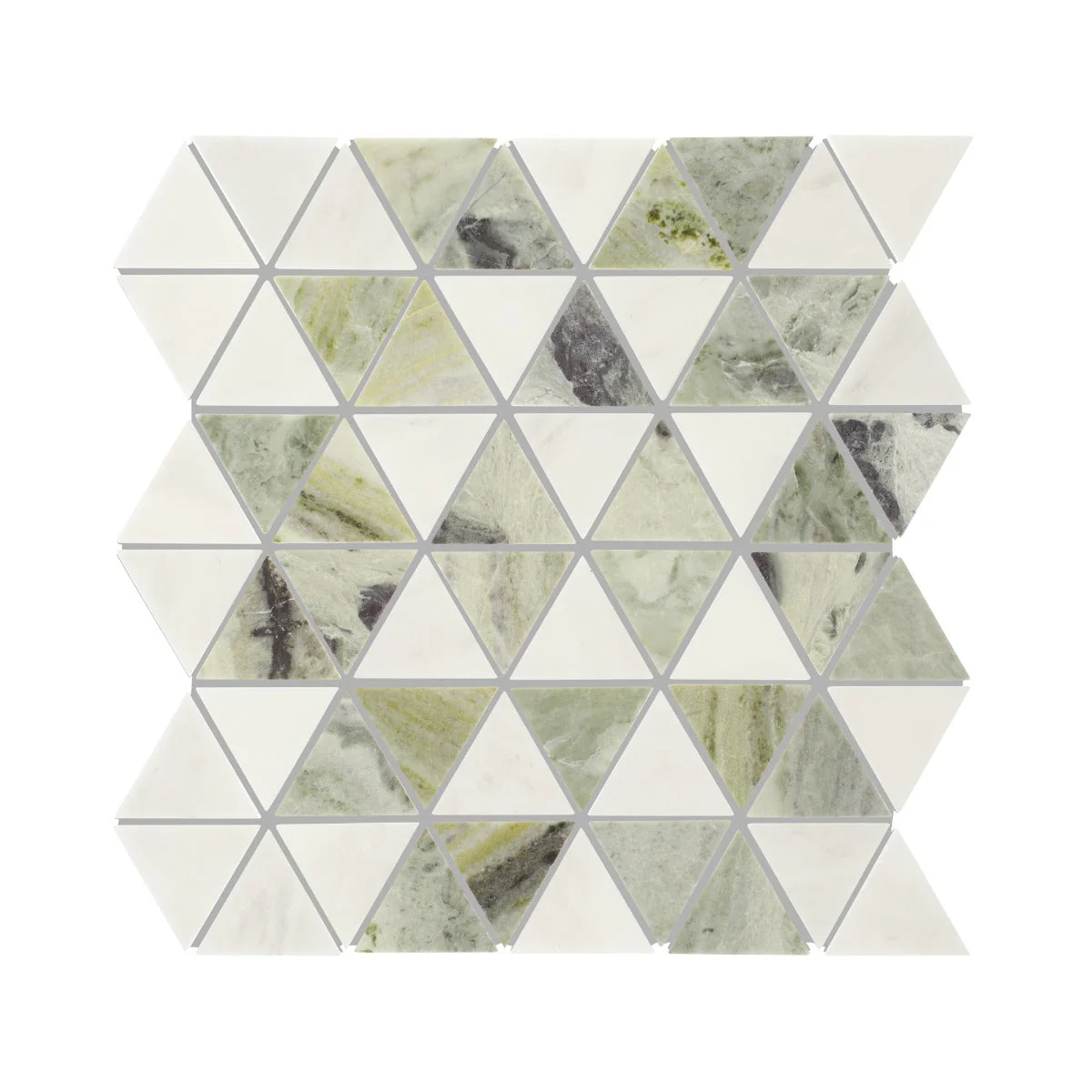 Seaspray Green Triangles Mosaic - Sample - Image 4