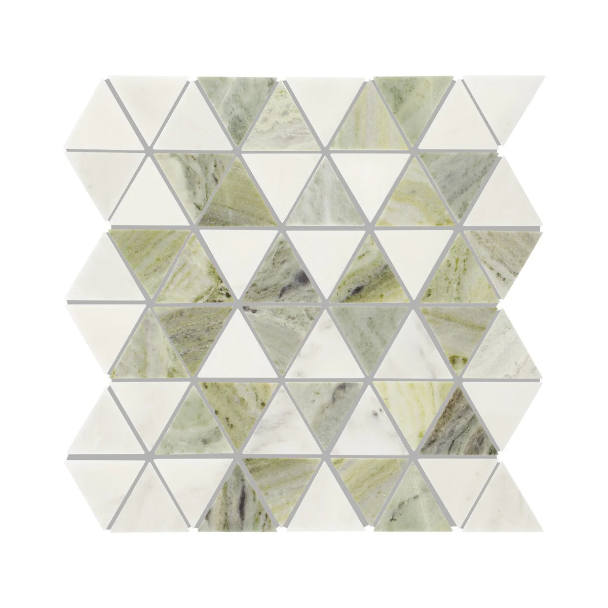 Seaspray Green Triangles Mosaic - Sample - Image 5