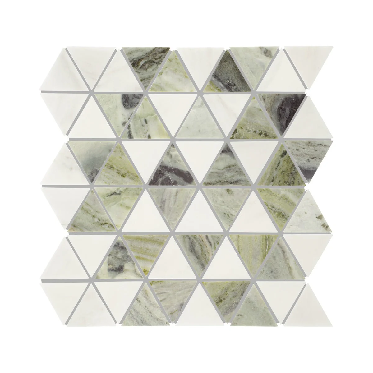 Seaspray Green Triangles Mosaic - Sample - Image 6