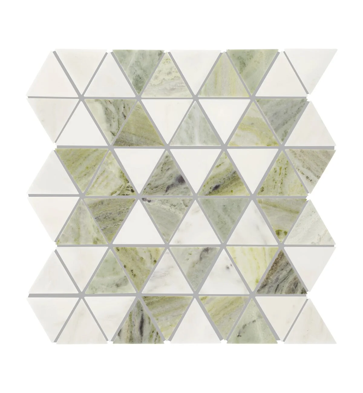 Seaspray Green Triangles Marble Mosaic - Image 3