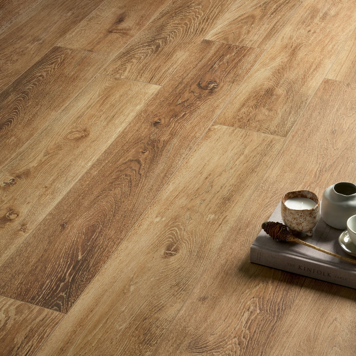 Southwold Oak Herringbone Wood Effect Tile - Image 5