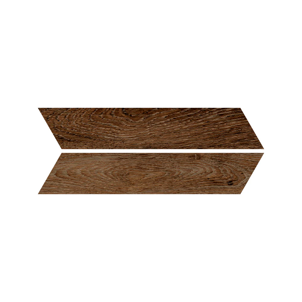 Southwold Chevron Walnut Wood Effect Tile - Image 2